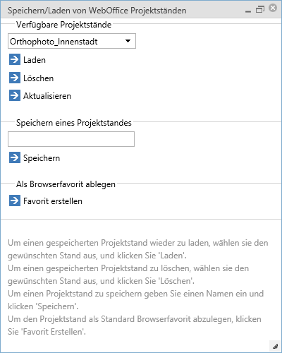Hinzufügen von Favoriten mit aktivem WebOffice usermanagement Hinzufügen von Favoriten mit aktivem WebOffice usermanagement