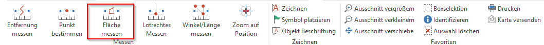 Werkzeug Flächen messen im WebOffice core client Werkzeug Flächen messen im WebOffice core client