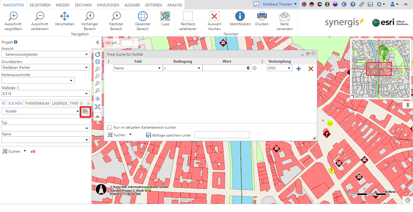 Freie Suche mit Verwendung eines Abfragegenerators im WebOffice core Client Freie Suche mit Verwendung eines Abfragegenerators im WebOffice core Client
