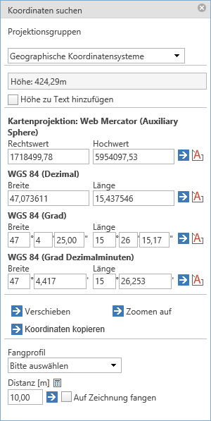 Werkzeugformular von Koordinaten suchen im WebOffice core Client - mehrere Koordinatensysteme Werkzeugformular von Koordinaten suchen im WebOffice core Client - mehrere Koordinatensysteme