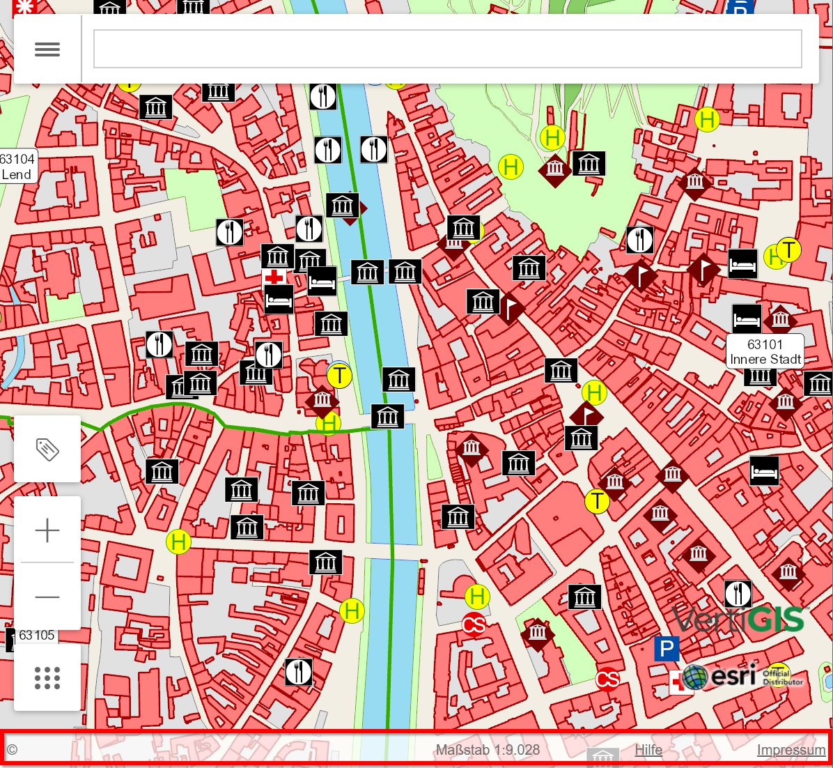 Numerischer Maßstab bei mobilen Geräten im WebOffice flex Client Numerischer Maßstab bei mobilen Geräten im WebOffice flex Client