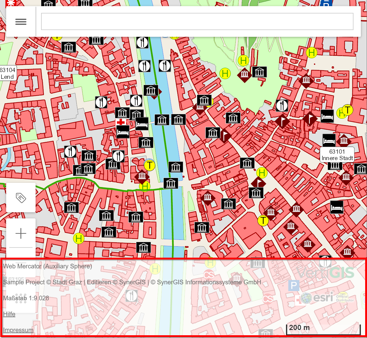 Numerischer und graphischer Maßstab bei mobilen Geräten im WebOffice flex Client Numerischer und graphischer Maßstab bei mobilen Geräten im WebOffice flex Client