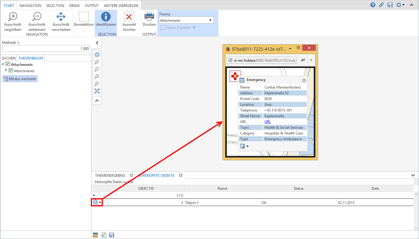 Abrufen der Anlagen in WebOffice Abrufen der Anlagen in WebOffice