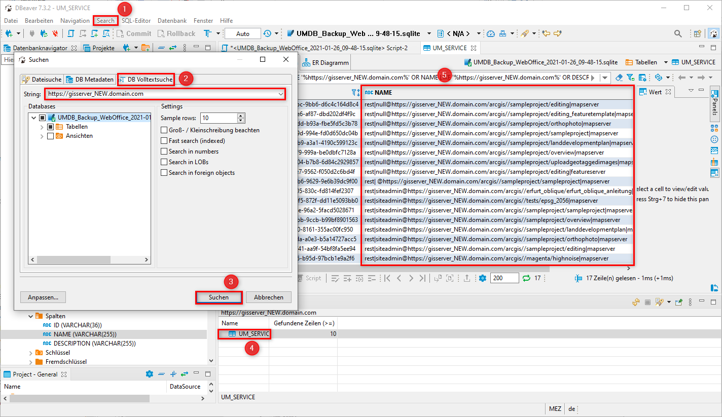 Suche nach gänderten Referenzen Suche nach gänderten Referenzen