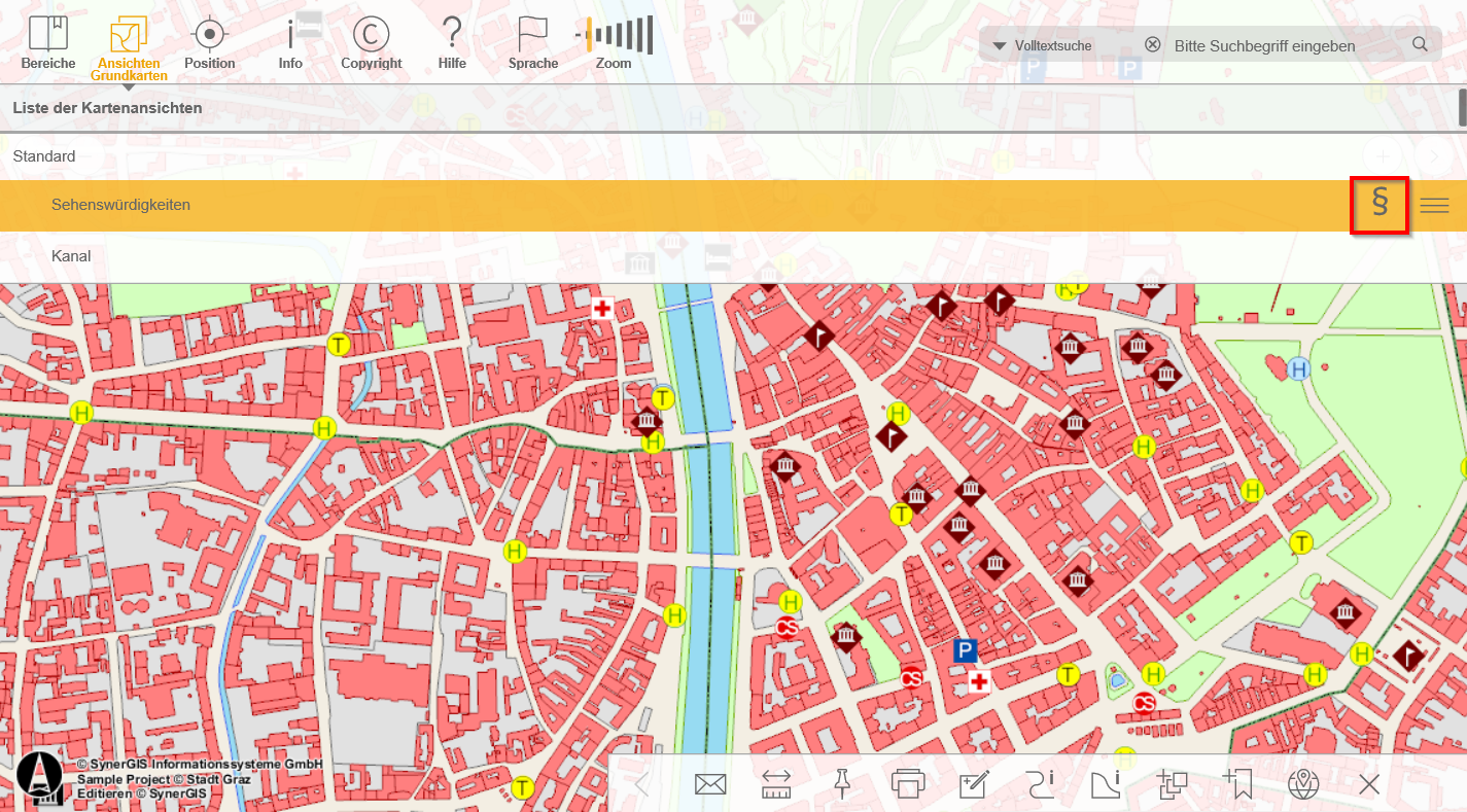 Metadaten URL der Kartenansicht Metadaten URL der Kartenansicht