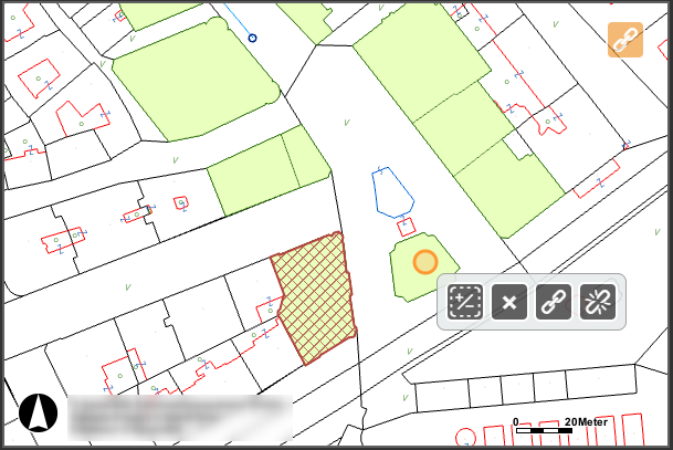 Feature(s) für die Verknüpfung markieren Feature(s) für die Verknüpfung markieren
