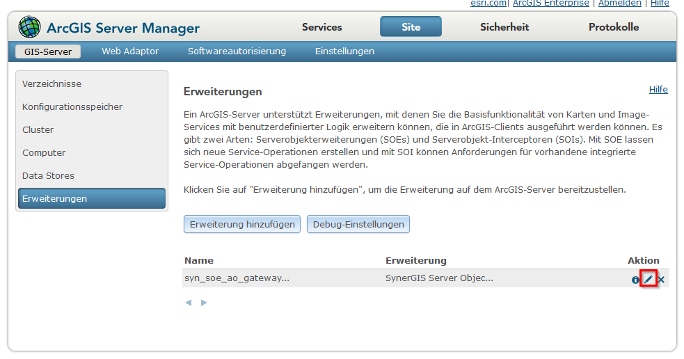 Editieren einer bereits vorhandenen SOE Editieren einer bereits vorhandenen SOE