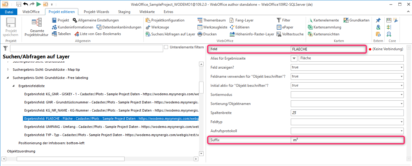 Anpassungen im WebOffice author standalone Anpassungen im WebOffice author standalone