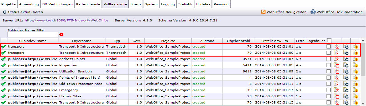 Thematische Volltextsuche Subindex Thematische Volltextsuche Subindex