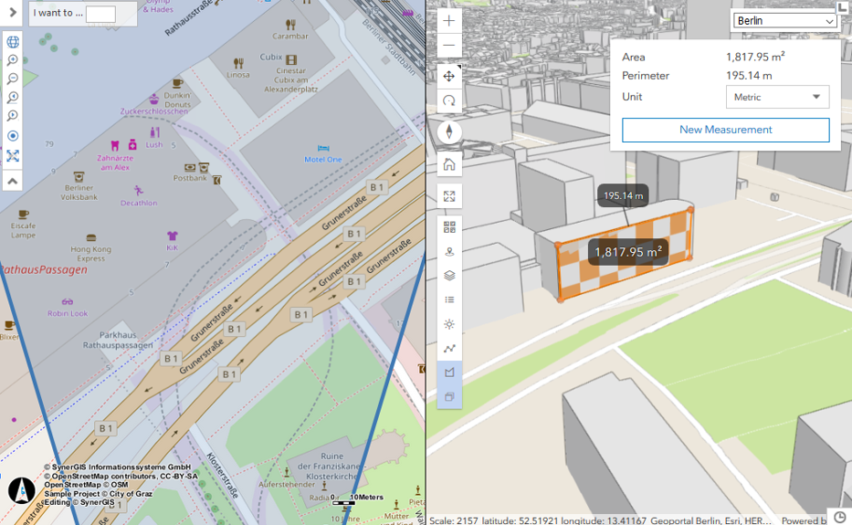 Verwendung von eigenen ArcGIS Webszenen aus Portal for ArcGIS im Splitscreenmodus des WebOffice Core Client Verwendung von eigenen ArcGIS Webszenen aus Portal for ArcGIS im Splitscreenmodus des WebOffice Core Client