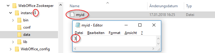 Konfiguration der Instanz mit der ID 3 Konfiguration der Instanz mit der ID 3