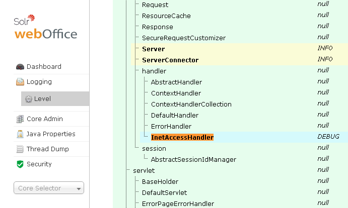 Solr Logging Level Solr Logging Level