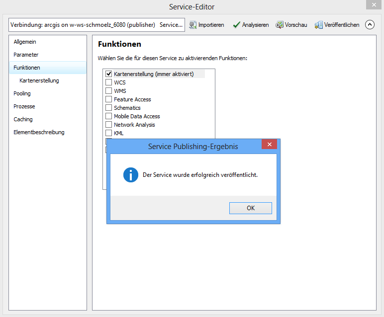 Erfolgreich veröffentlichtes SynOutputService Erfolgreich veröffentlichtes SynOutputService
