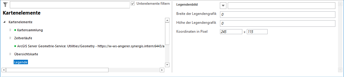 Legenden Konfiguration Legenden Konfiguration