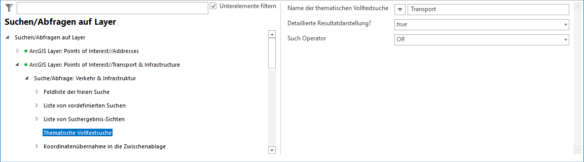 Konfiguration der Thematischen Volltextsuche Konfiguration der Thematischen Volltextsuche