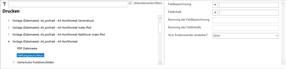 Konfiguration Rechtsinformation Konfiguration Rechtsinformation