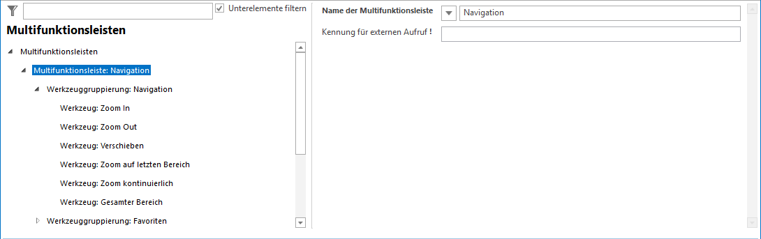 Konfiguration - Multifunktionsleisten Konfiguration - Multifunktionsleisten