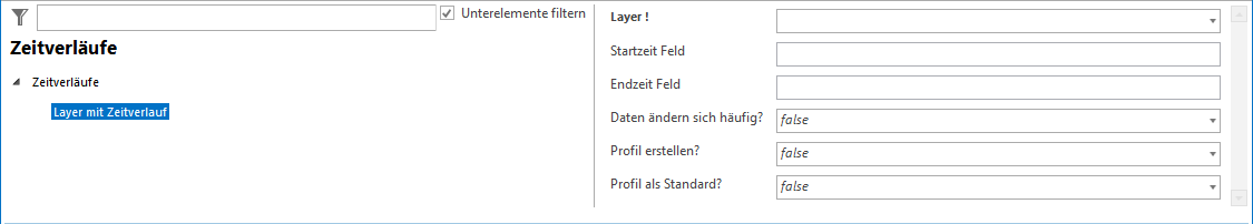 Konfiguration eines Layers mit Zeitverlauf Konfiguration eines Layers mit Zeitverlauf