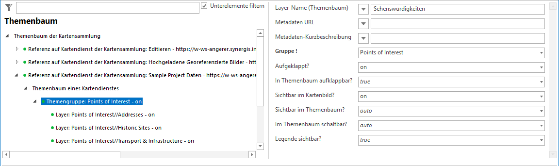 Konfiguration Themengruppe Konfiguration Themengruppe